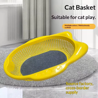 ที่นอนแมวพร้อมเบาะ ที่นอนแมว Furntiure Protector ตะกร้าสัตว์เ Pet Sleeping Bed Indoor Cats ลูกแมวลูกสุนัข