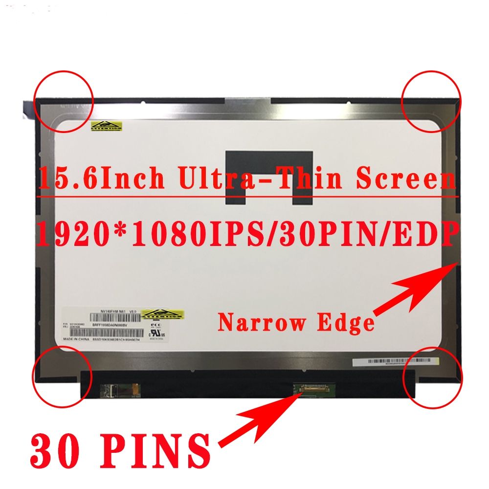 NT156FHM-N61 NT156FHM-N62 B156HTN06.1 N156HGA-EA3 15.6 นิ้ว 1920X1080 FHD 30Pins EDP 60HZ หน้าจอ LCD