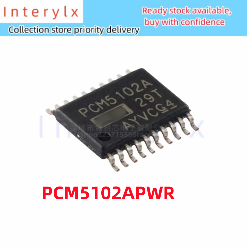 1 ชิ้น/ล็อตเดิม PCM5102APWR 5102APW PCM5102A PCM5102 TSSOP-20 112dB Audio สเตอริโอ DAC ชิป