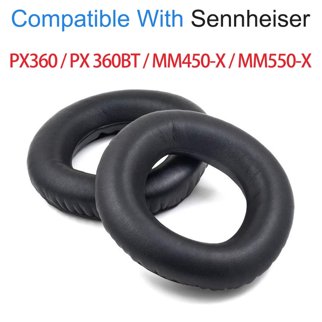เปลี่ยนแผ่นรองหูฟังสําหรับ Sennheiser PX360 PX 360 BT MM450-X MM550-X หูฟัง EarPads เบาะฟองน้ําชุดหู