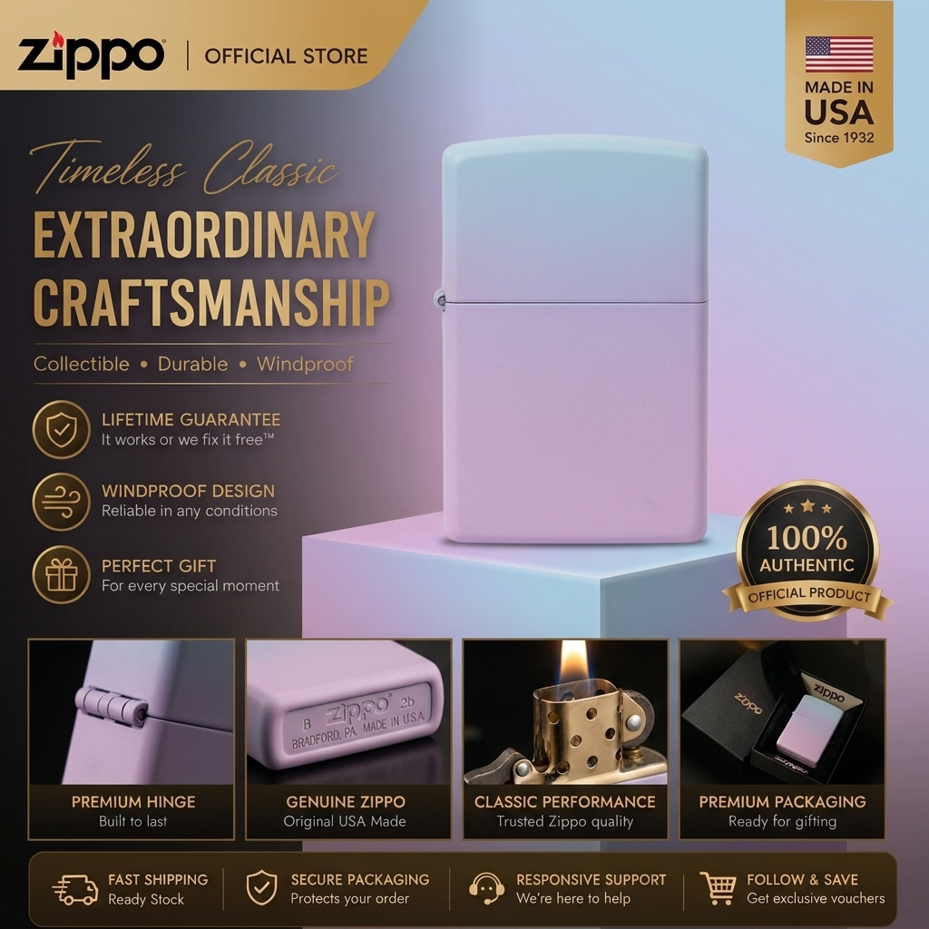 Zippo Official "Dreamscape" ไฟแช็กกันลม,LZE-0345