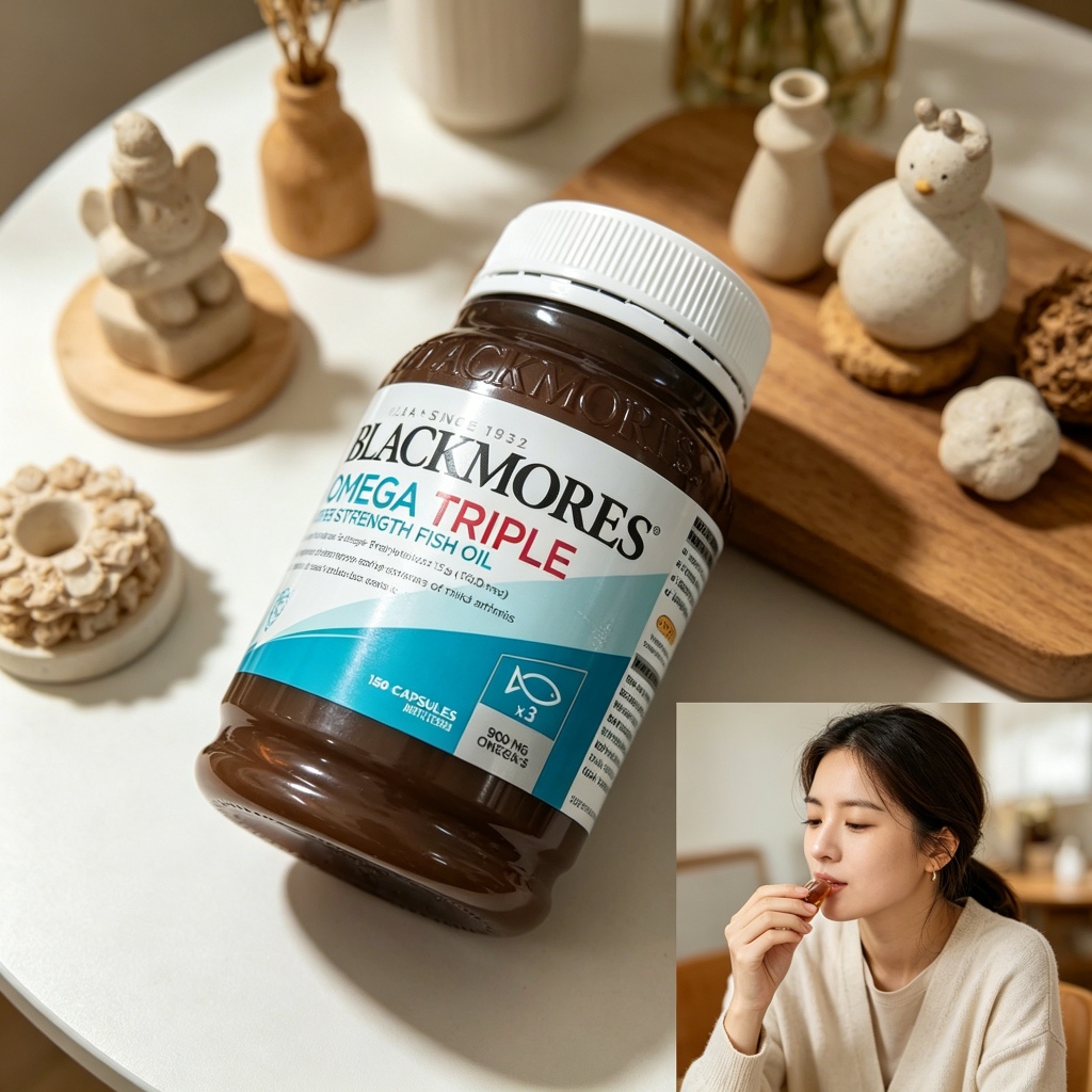 Blackmores Mega Triple Fish Oil 150 แคปซูล อาหารเสริม Omega-3 สําหรับสุขภาพหัวใจและสมอง
