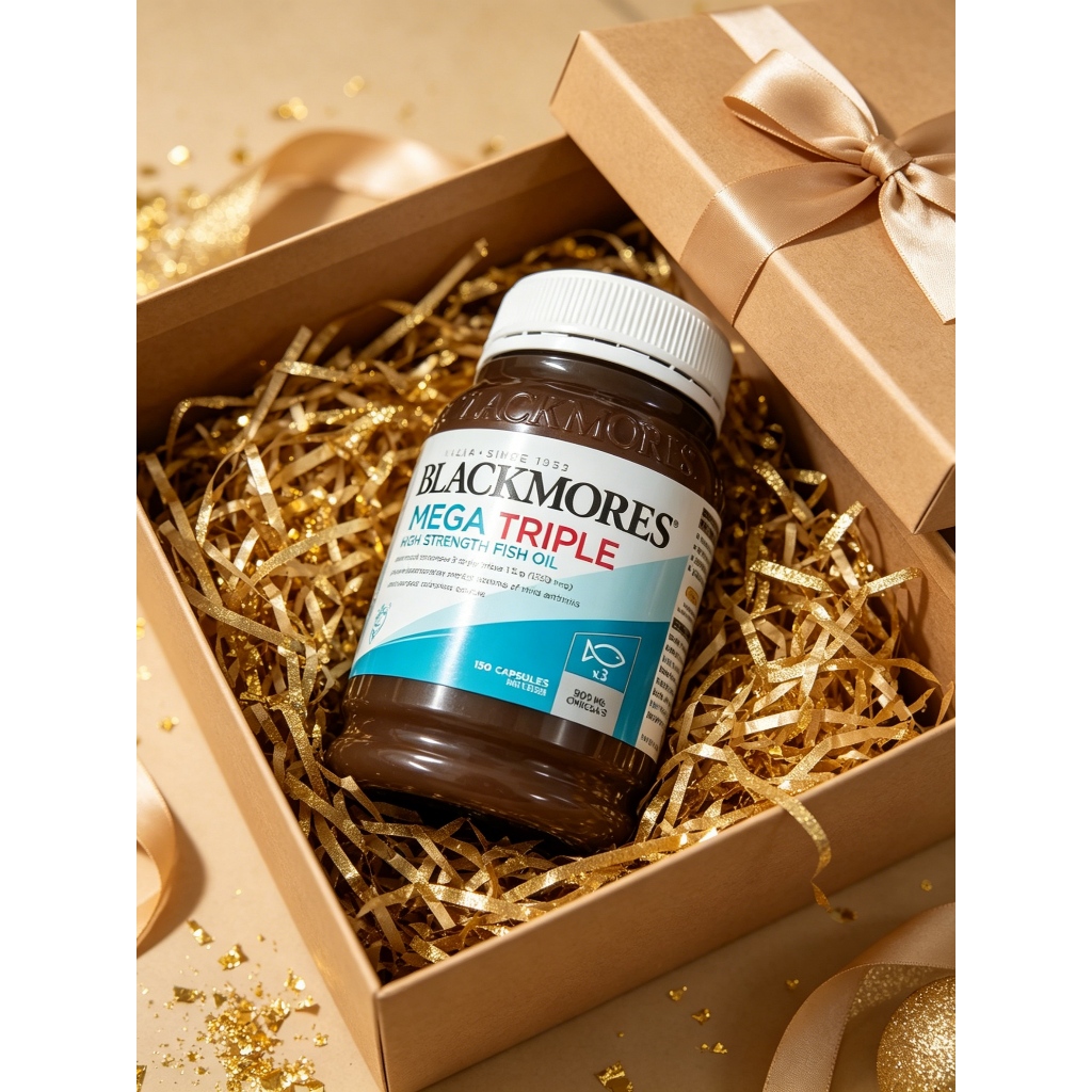 Blackmores Mega Triple Fish Oil 150 แคปซูล อาหารเสริมโอเมก้า-3 ความแข็งแรงสูง