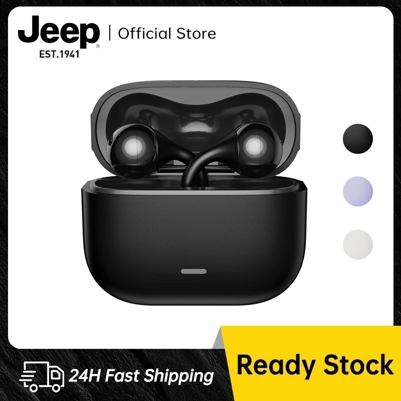 Jeep EC039 หูฟังบลูทูธ ไร้สาย แบบหนีบหู บลูทูธ6.0 หูฟังเปิดเสียง เสียงดี HD Calls กันน้ํา พร้อมไมโครโฟน