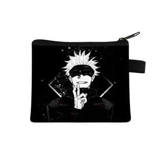 อะนิเมะ Roblox Jujutsu Kaisen ผ้าใบกระเป๋าเหรียญเก็บผ้าใบเด็กกระเป๋าสตางค์เหรียญการ์ดกระเป๋ากุญแจชายหญิงของขวัญ