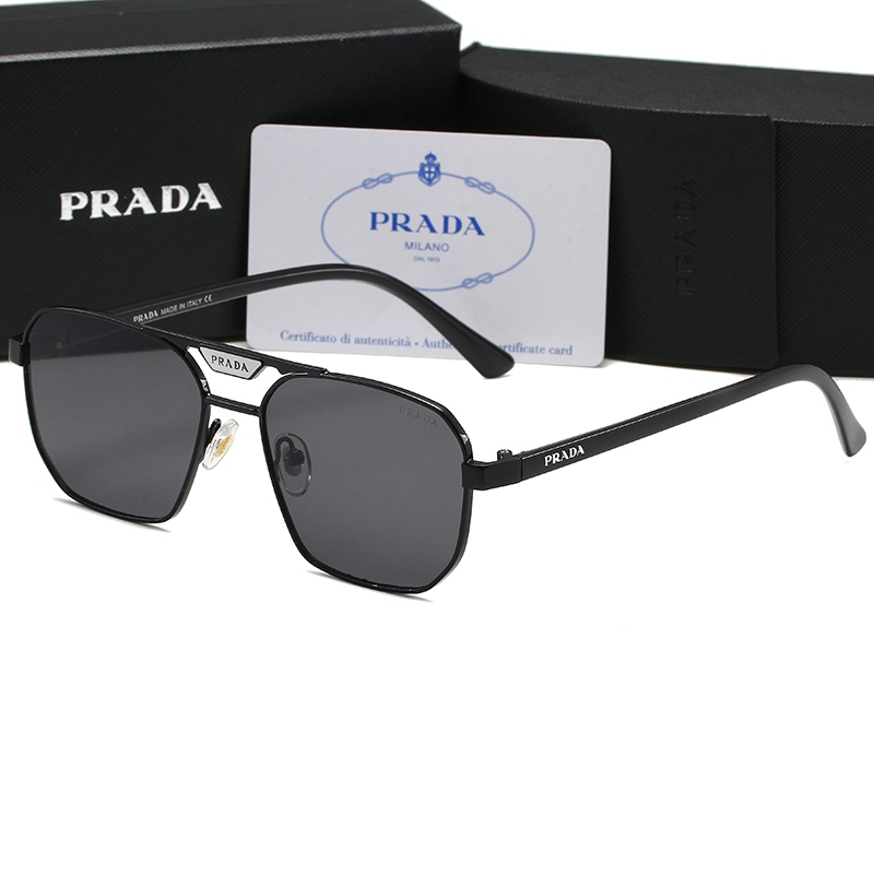 Vintage Alloy Black Square แว่นตากันแดดสําหรับผู้ชายผู้หญิง Luxury Designer สไตล์ UV400 ป้องกัน Shades Retro แฟชั่นแว่นตา