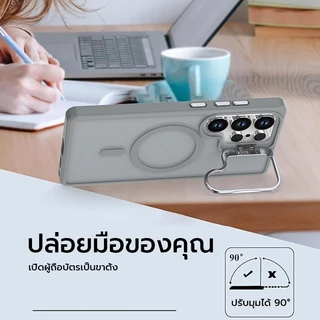 OSGEERสําหรับ Samsung S26Ultra S25 Ultra S24 Ultra เคสแม่เหล็กมีขาตั้งเลนส์กล้อง กันกระแทกคลุมทั้งหมด กันรอยขีดข่วน เลนส์ป้องกันกรณี