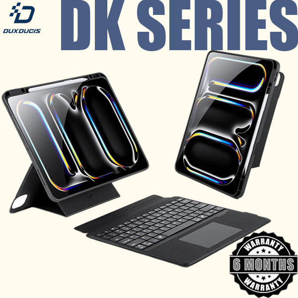 DUX DUCIS DK Magnetic Keyboard Flip Case สําหรับ iPad Air 11 13 2025 Pro Air 11 13 2024 Pro 12.9 11 10.5 Air 3 4 5 6 / 7 8 9 10 11