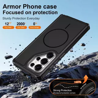 เคสโทรศัพท์แม่เหล็กกันกระแทกสําหรับ Samsung Galaxy S25, S24 Ultra, S25 FE, A57, A56, A36 – ฝาครอบป้องกันกันกระแทกแม่เหล็ก