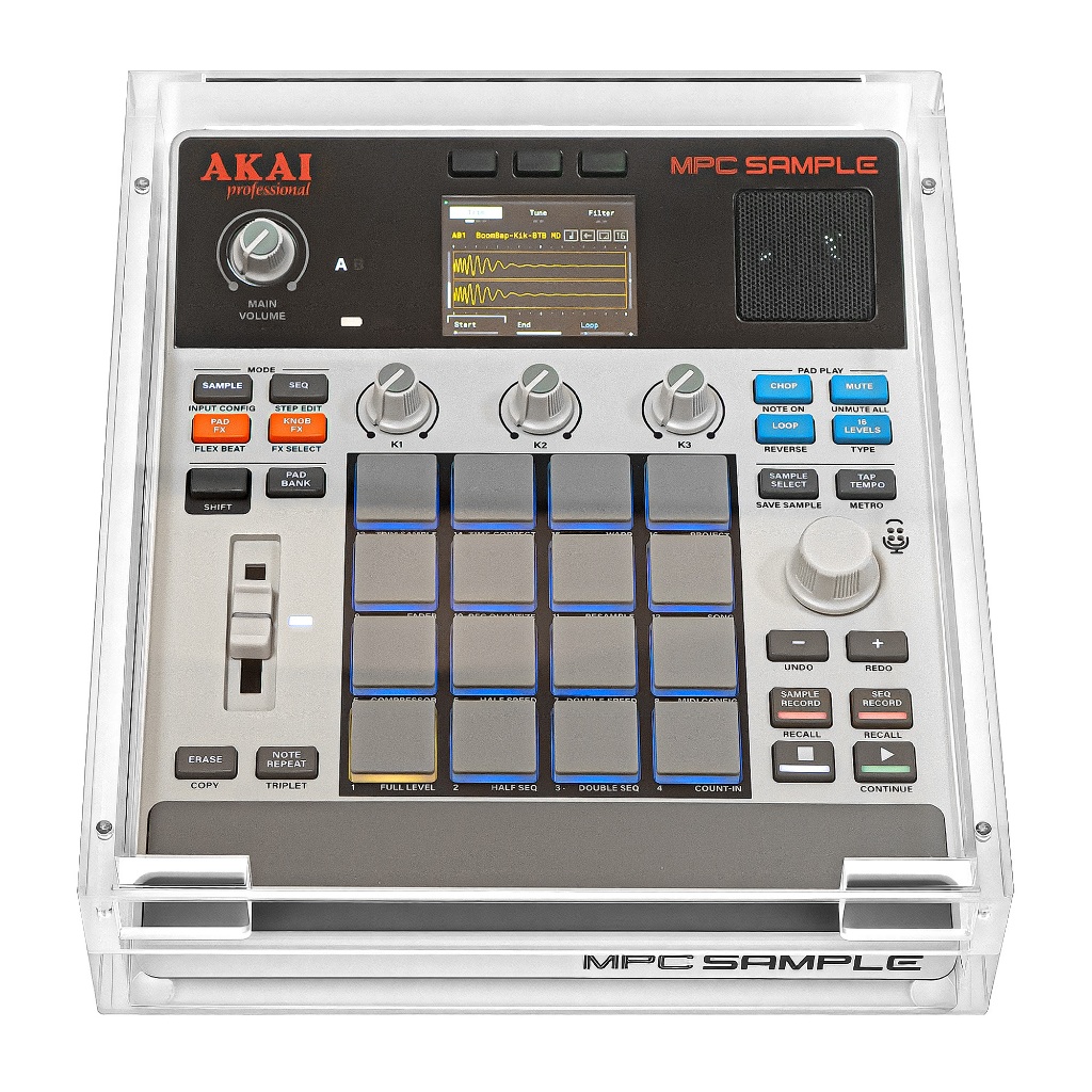 Geekria Audio Sampler ฝาครอบกันฝุ่นอะคริลิคเข้ากันได้กับ Akai MPC Sample Portable Groovebox, การออกแบบเปิดและปิดแม่เหล็ก
