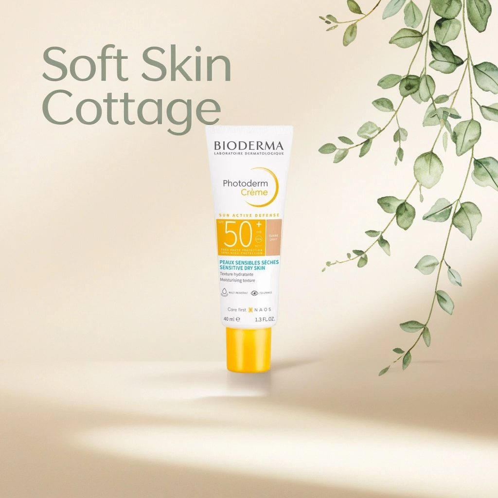 BIODERMA New LaunchBiOderma Photoderm Crème SPF50+ 40ml, ครีมกันแดดให้ความชุ่มชื้นสําหรับผิวแพ้ง่ายแ