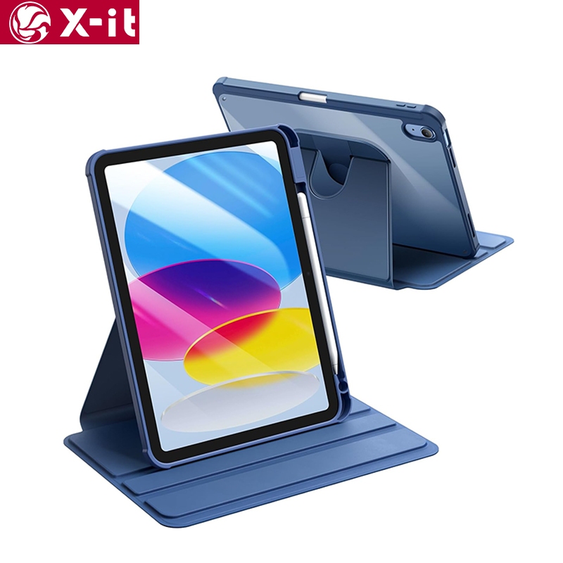 X-it 360 หมุนสําหรับ IPad Gen 12th/11th/10th/9th/8th/7th a16 Air 8/7/6/5/4th M3 M2 10.9 10.2 Pro 11 12.9 13 M4 M5 อะคริลิคฝาครอบ