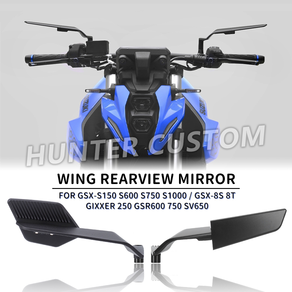 รถจักรยานยนต์ปีกกระจกมองหลังสําหรับ Suzuki GSX-S150 S600 S750 S1000 GSX-8S 8T GIXXER 250 GSR600 750 