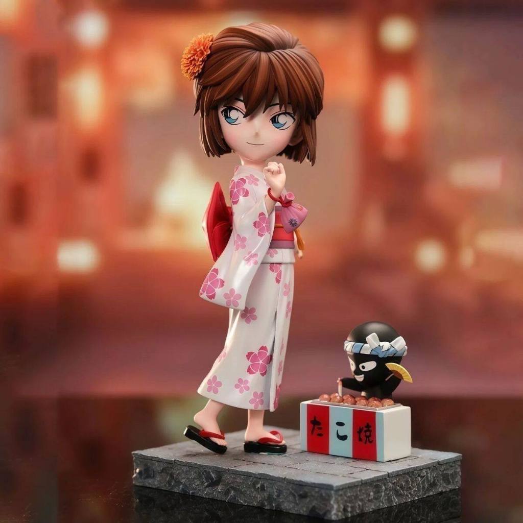 18 ซม.ญี่ปุ่นอะนิเมะนักสืบ Conan Kimono Haibara Ai รุ่น Q Sherry GK รูปปั้น PVC Miyano Shiho Action รูปเดสก์ท็อปตกแต่งตุ๊กตาของเล่น