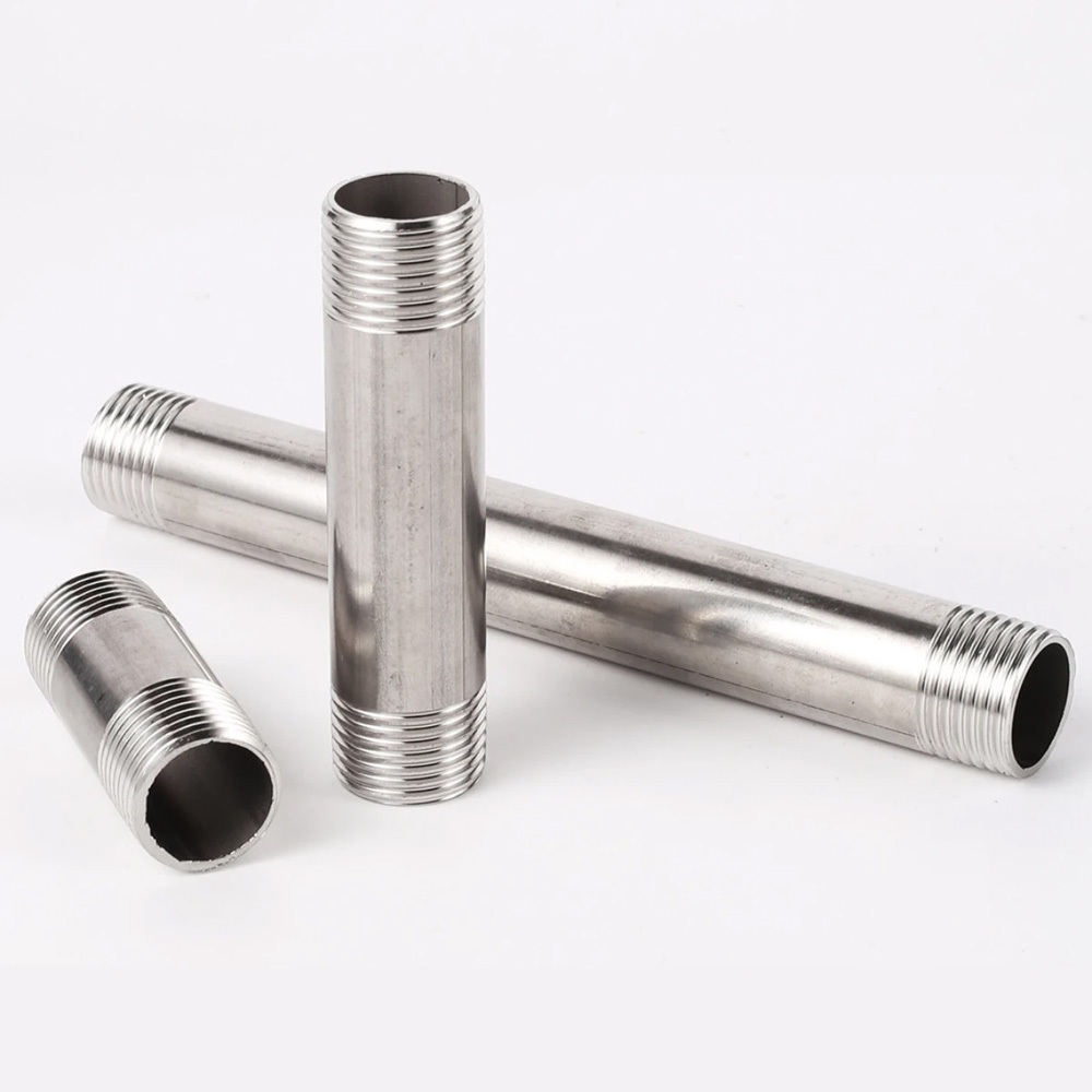 อุปกรณ์จุกนมซิลิโคนท่อสแตนเลส 1/2 , 3/4" , ท่อเกลียว 1" กันสนิมสําหรับงานหนัก