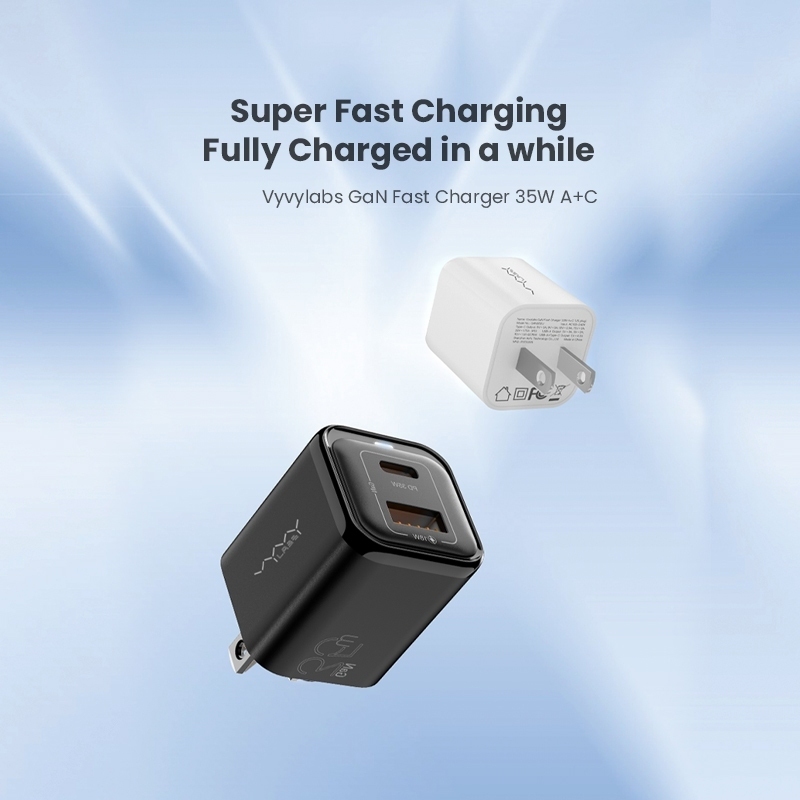 Vyvylabs GAN35B อะแดปเตอร์ หัวชาร์จ PD35w พอร์ต รูปที่ 2