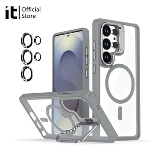 [it]สําหรับ Samsung S26 Ultra S25 Ultra S24 Ultra เคสโทรศัพท์แม่เหล็กพร้อมขาตั้งแบบปรับได้ + ตัวป้องกันเลนส์ฟรี