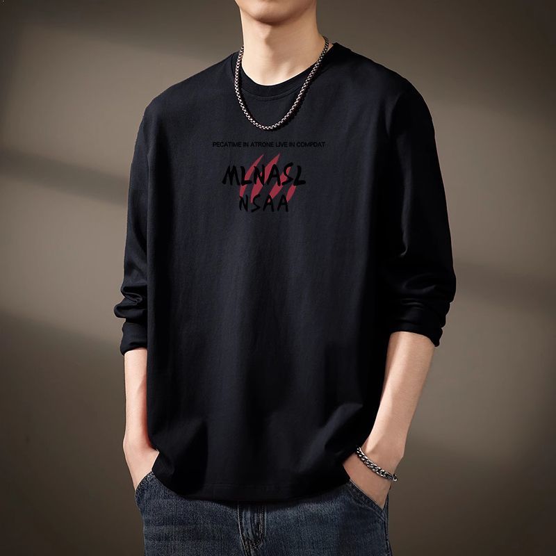 Casual long sleeves t shirt for menสไตล์อเมริกันเสื้อ oversizeฤดูร้อนใส่สบายแขนยาวผู้ชายกันแดด