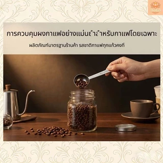 🔥ส่งจากกรุงเทพท้องถิ่น🚚ช้อนตวงกาแฟ สแตนเลส 304 หนาพิเศษ ไม่เกิดสนิม ขนาด 15, 30 มล. ทำความสะอาดง่าย ด้ามจับยาว ใช้งานง่าย