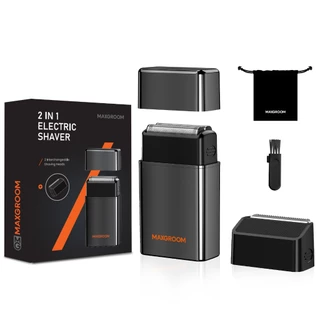 🎁【ของขวัญสุดพิเศษ】MAXGROOM เครื่องโกนหนวดหัวโกนแบบฟอยด์ มีดโกนหนวดไฟฟ้า โกนหนวด+เล็มจอน กันน้ำ ใช้เปียกแห้ง ไร้สาย Type-C ชาร์จเร็ว โกนเกลี้ยง แนบสนิท ไม่ระคายเคือง เสียงเงียบ M-5580-Q