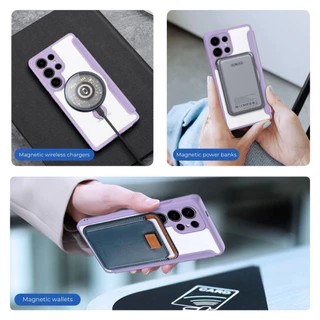 DUX DUCIS Skin X Pro Series Folio แหวนแม่เหล็กขาตั้งเคสโทรศัพท์สําหรับ Samsung S25 S24 Ultra Plus ฝาครอบแบบพับ