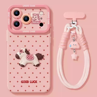 [แมวเพลงสไตล์ใหม่] เคสโทรศัพท์ iPhone น่ารัก 17PROMAX16/15 หญิง 14/13 กันกระแทก 12/11