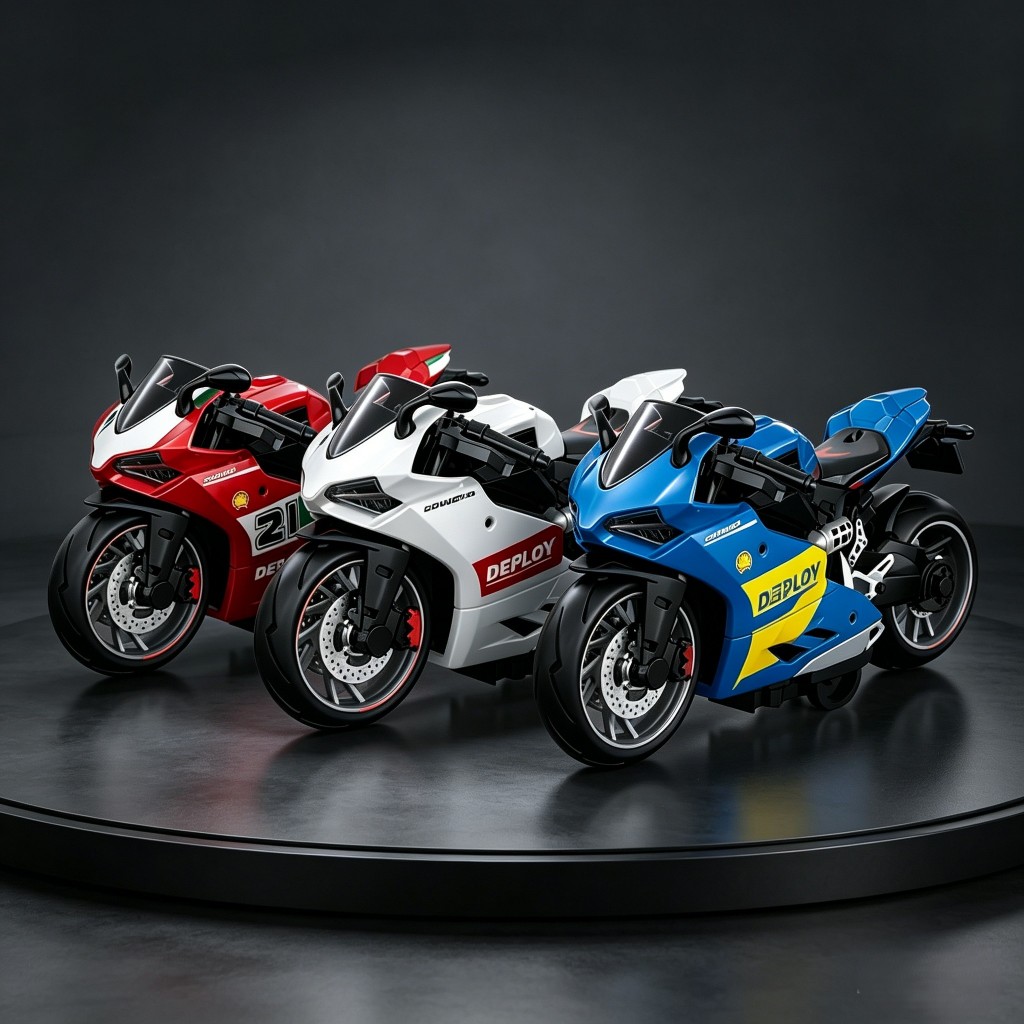 โมเดลรถมอเตอร์ไซค์ 1:14 Diecast ของเล่นสำหรับเด็กและสะสม