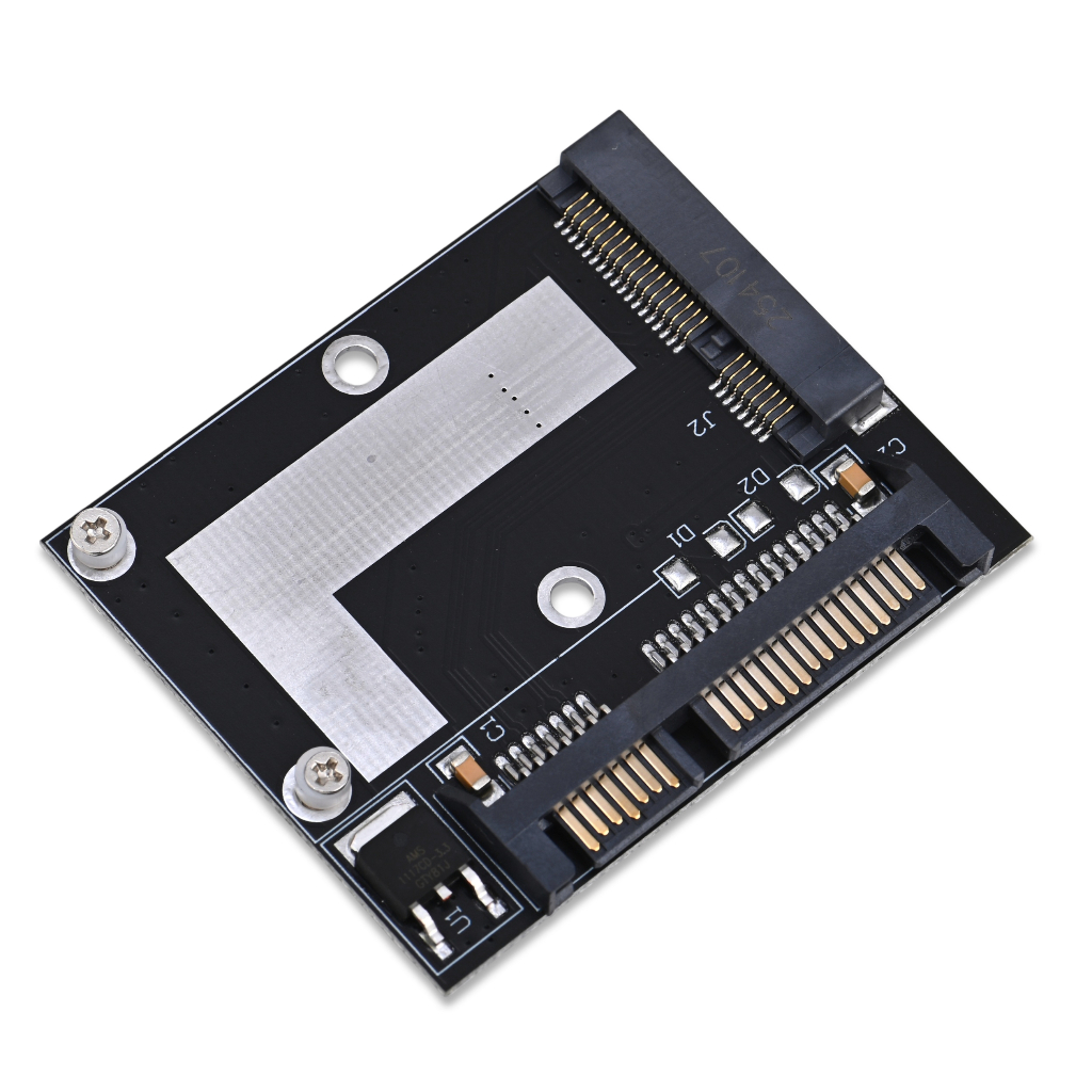MSATA to sata อะแดปเตอร์การ์ด 5 ซม. MINI pcie SSD Solid State Drive ถึงความสูงครึ่ง 8 ซม. SATA3