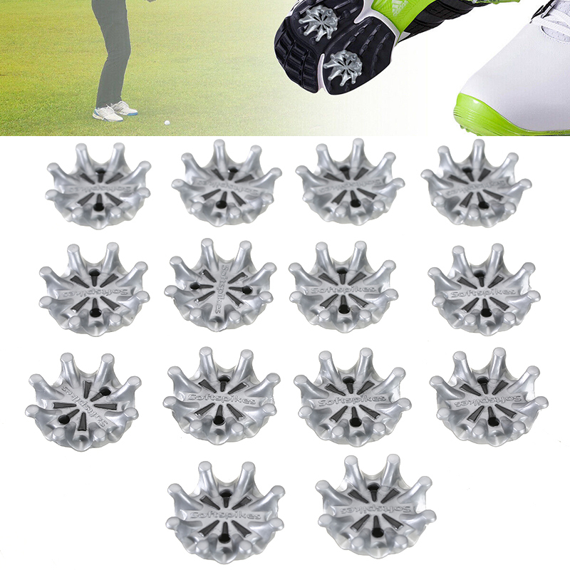 ใหม่ 14 ชิ้นรองเท้ากอล์ฟ Spikes Studs Fast Twist Cleats Softspikes สําหรับ Footjoy