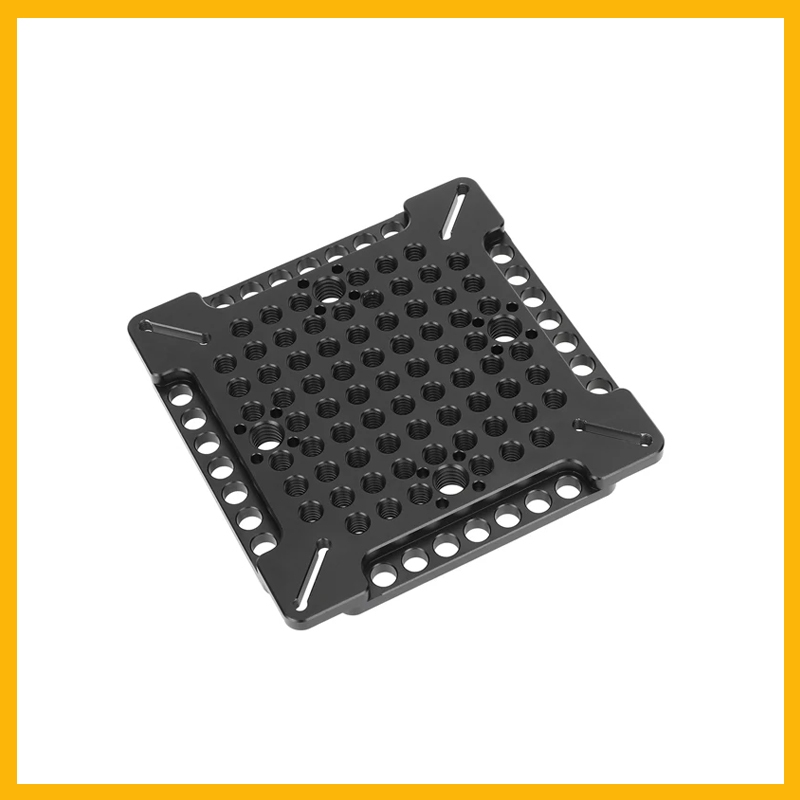 Multipurpose Cheese Plate Video Switching Cheese Plate With Multiple 1/4"-20 Threads for 75 and 100mm VESA Monitor อเนกประสงค์ชีสแผ่นวิดีโอสลับชีสที่มีเกลียว 1/4 "-20 เส้นสําหรับจอภาพ 75 และ 100 มม. VESA