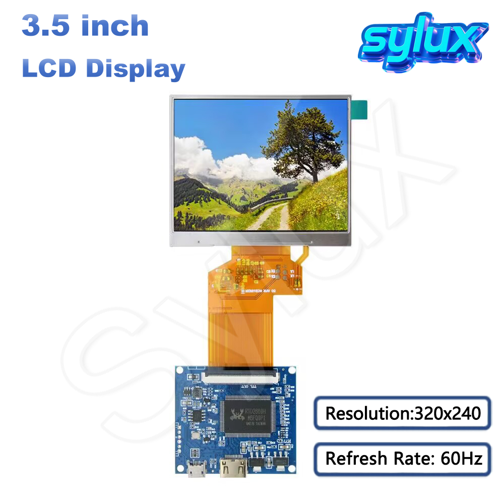 3.5 นิ้ว TFT LCD หน้าจอรอง 320x240 300Nits 60Hz สําหรับเครื่องมือจอแสดงผลโมดูล Monitor