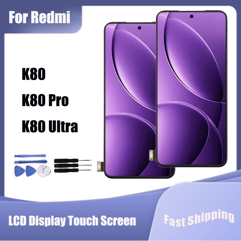 สําหรับ Redmi K80 K80 Pro K80 Ultra จอแสดงผล LCD Touch Screen Digitizer Assembly Replacement