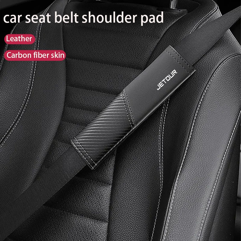 รถที่นั่งไหล่เข็มขัด pad หนัง PU เข็มขัดนิรภัยป้องกันสําหรับ Jietu JETOUR Traveler Shanhai T2 X90plu