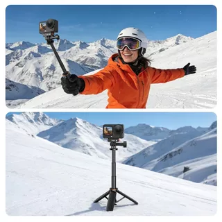 ขาตั้งกล้องแอคชั่นแคมมินิ เปิดอัตโนมัติ ยืดได้ สำหรับ DJI Osmo Action 6/5 Pro/4/3, GoPro HERO13/12/11/10, Insta360 Ace Pro 2/X5, AKASO