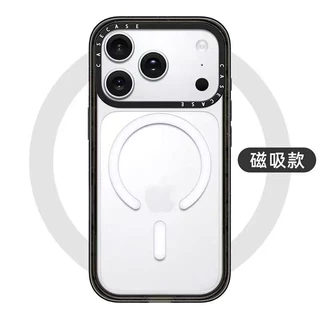 ใหม่สีบริสุทธิ์เรียบง่าย iPhone17Promax เคสโทรศัพท์แต่งหน้ากระจก Apple 16Pro/15plus แฟชั่น 13/11promax อะคริลิคโปร่งใสโทรศัพท์ป้องกันกรณี