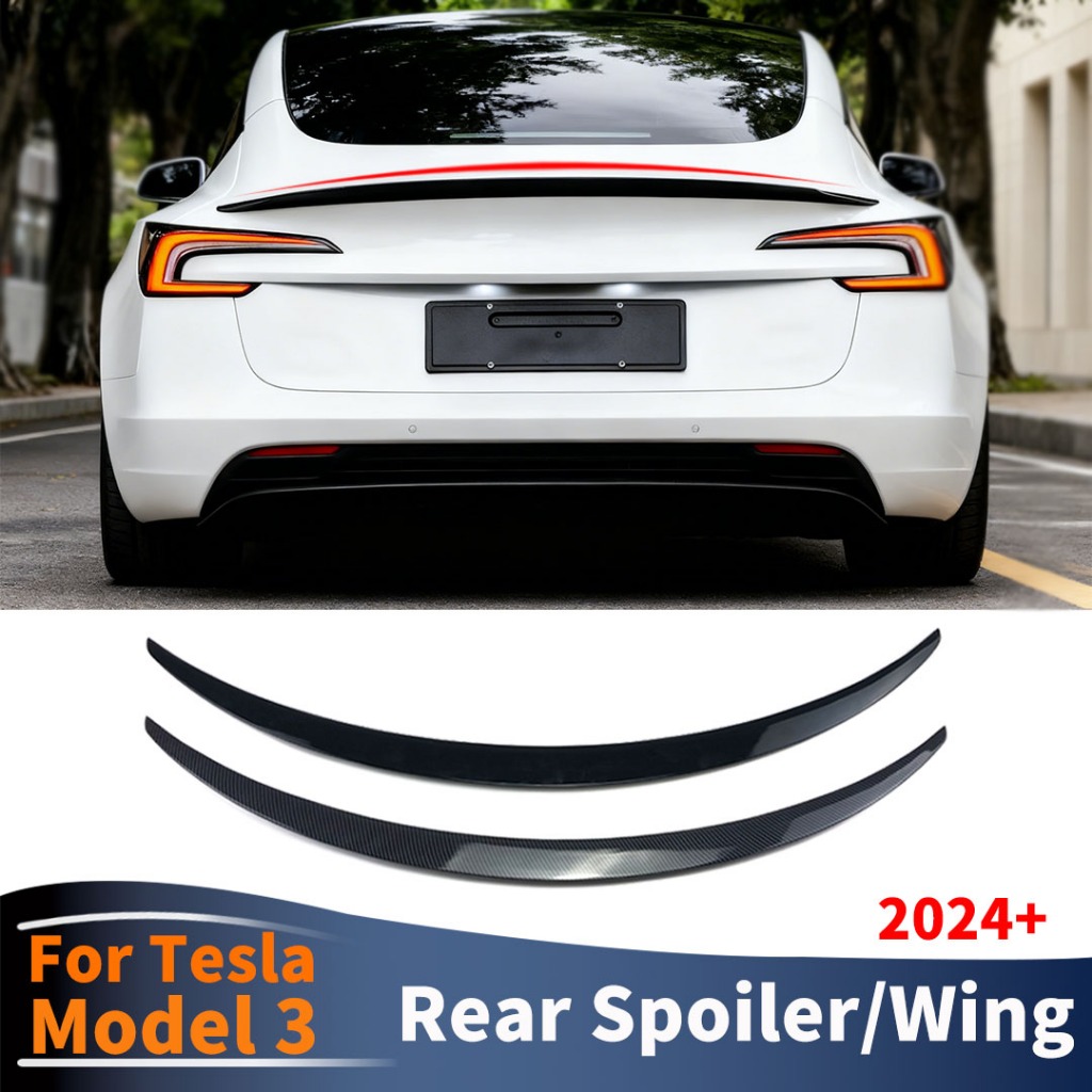 สปอยเลอร์หลัง Wing Air Deflector Boot Lip สําหรับ Tesla รุ่น 3 Highland 2024 2025 Original Tuning อุปกรณ์เสริมสไตล์ประสิทธิภาพสูง