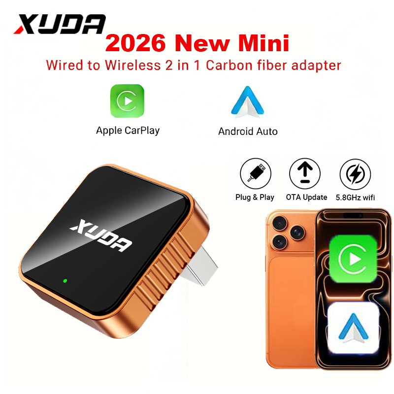 อะแดปเตอร์ไร้สาย Android CarPlay ใหม่ทั้งหมด 2026 เป็นอุปกรณ์ในรถยนต์อัจฉริยะที่ plug-and-play ถวายการเชื่อมต่อ Bluetooth และ WiFi เสถียรและรองรับอัพเกรด OTA