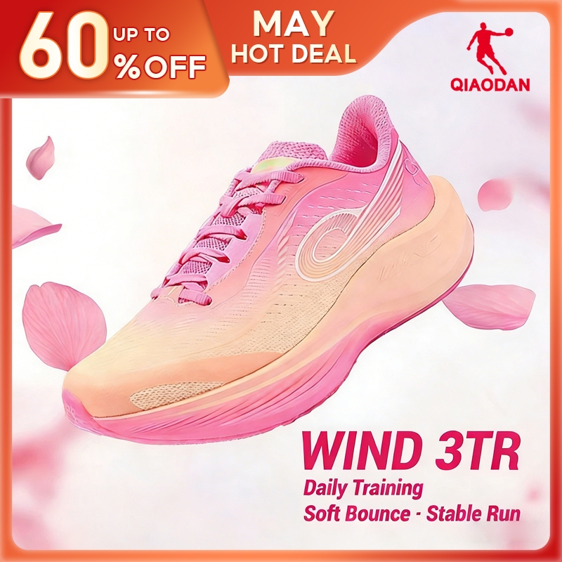 Qiaodan WIND 3TR รองเท้าวิ่งกีฬาการฝึกอบรม Shock Absorbent Rebound Anti-slip QDB022252297