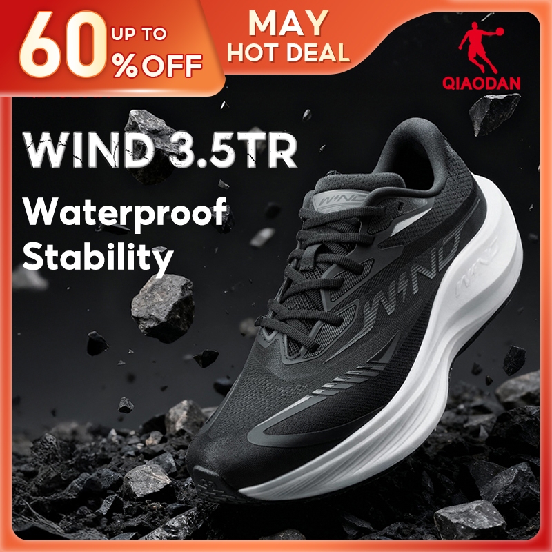 Qiaodan WIND 3.5TR รองเท้าวิ่งผู้ชายฤดูหนาวการฝึกอบรม Shock ดูดซับ Anti-Slip Rebound QDB023254297