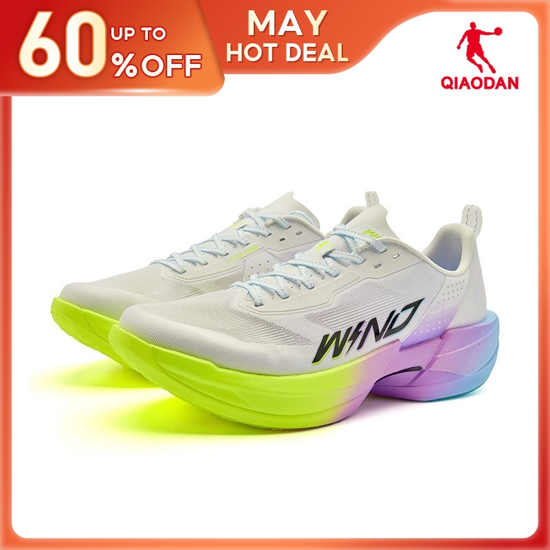 Qiaodan WIND 4.0 PRO รองเท้าวิ่งผู้หญิง Marathon Racing Full-Palm Carbon Plate QDB022262291