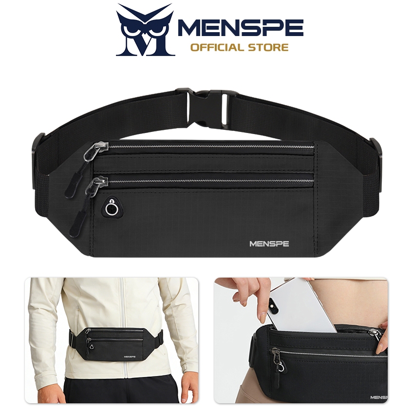 MENSPE กระเป๋าแฟชันสำหรับกีฬา กลางแจ้ง บางพิเศษ ปรับความยาวได้ กันน้ำ สำหรับใส่ออกกำลังกาย