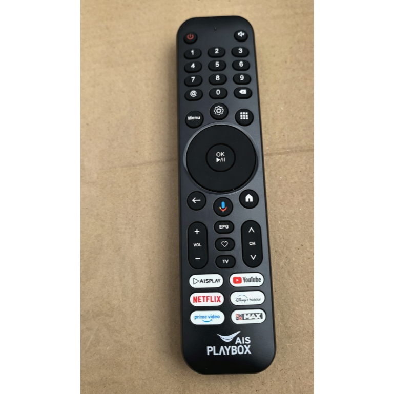 รีโมทคอนโทรล AIS Playbox สากลพร้อมควบคุมเสียง, AISPLAY, Netflix, YouTube, Prime Video, Disney+ Hotst