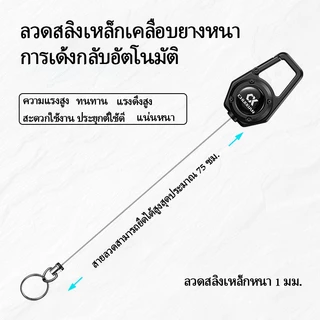 ชุดกรรไกรตัดสายตกปลา + สายยืดกันหาย ตัดสาย PE พกง่าย เหมาะกับกล่องเหยื่อและกระเป๋าตกปลา