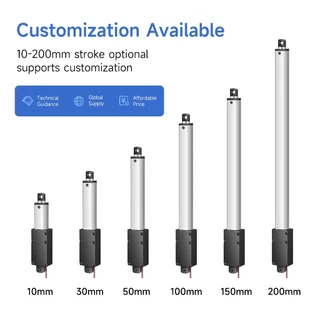 IP60WR Linear actuator 150N DC12V/24V Electric Telescopic Rod เหมาะสําหรับการอัตโนมัติอุตสาหกรรมไฟฟ้า Pusher