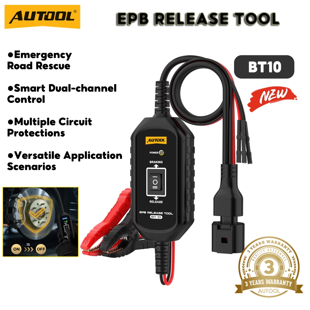 AUTOOL BT10 EPB Release Tool AUTO อิเล็กทรอนิกส์ที่จอดรถเบรคเครื่องมือสําหรับรถยนต์ EPBs ล็อคขึ้นและลงเบรคจอดรถอิเล็กทรอนิกส์