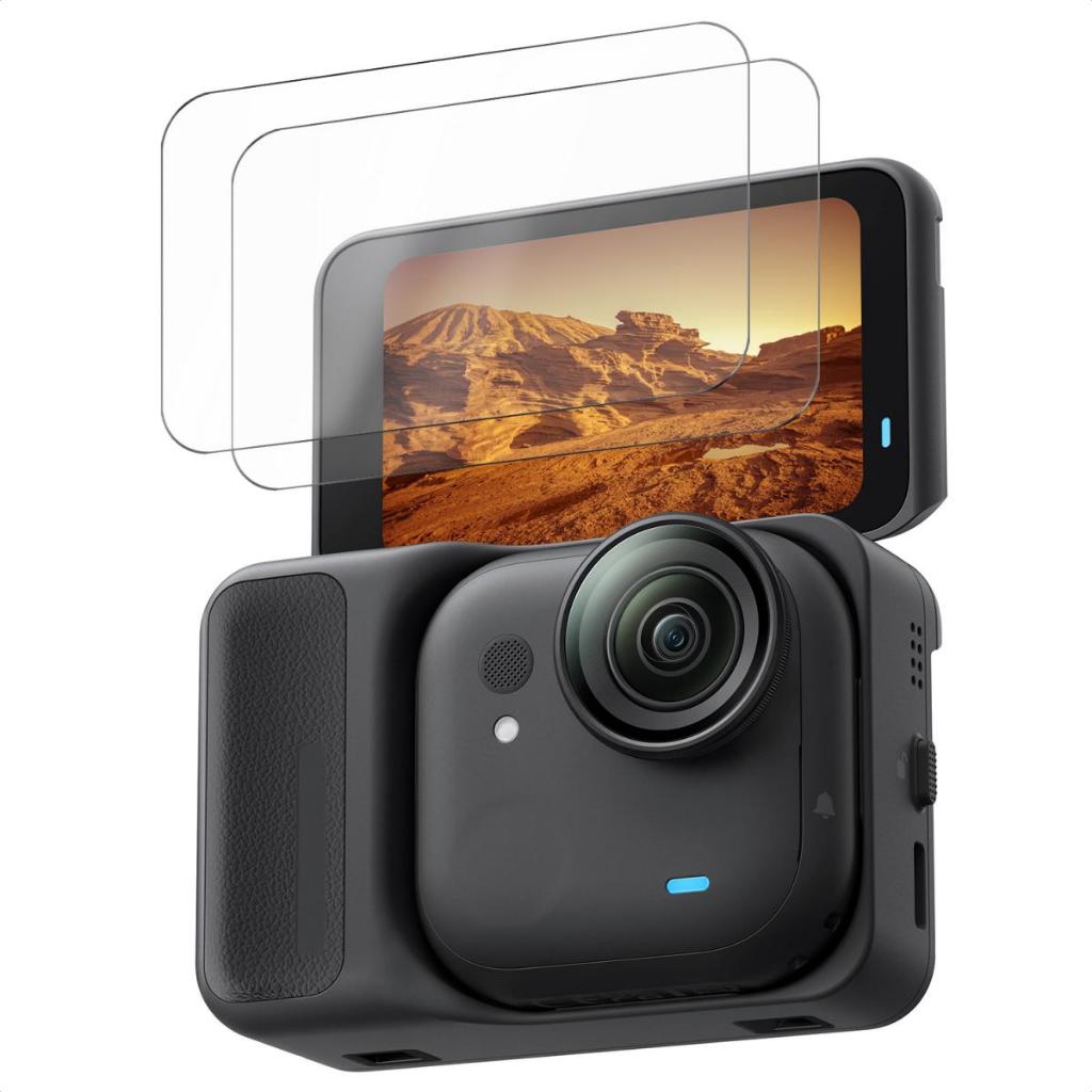 K&F Concept 3Pack Screen Protector ใช้งานร่วมกับ Insta360 GO Ultra, 2.5D โค้งขอบป้องกันความละเอียดสู