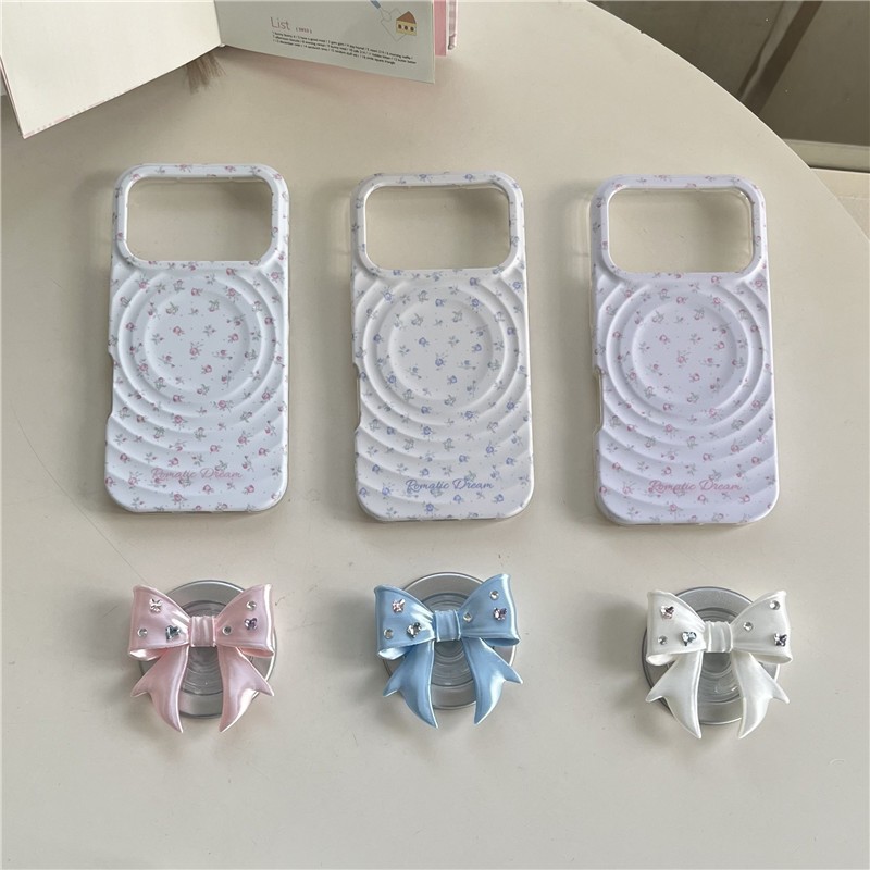 IPhone 17 Pro Max ลายดอกไม้หยัก เคสโทรศัพท์วัสดุอะคริลิค
