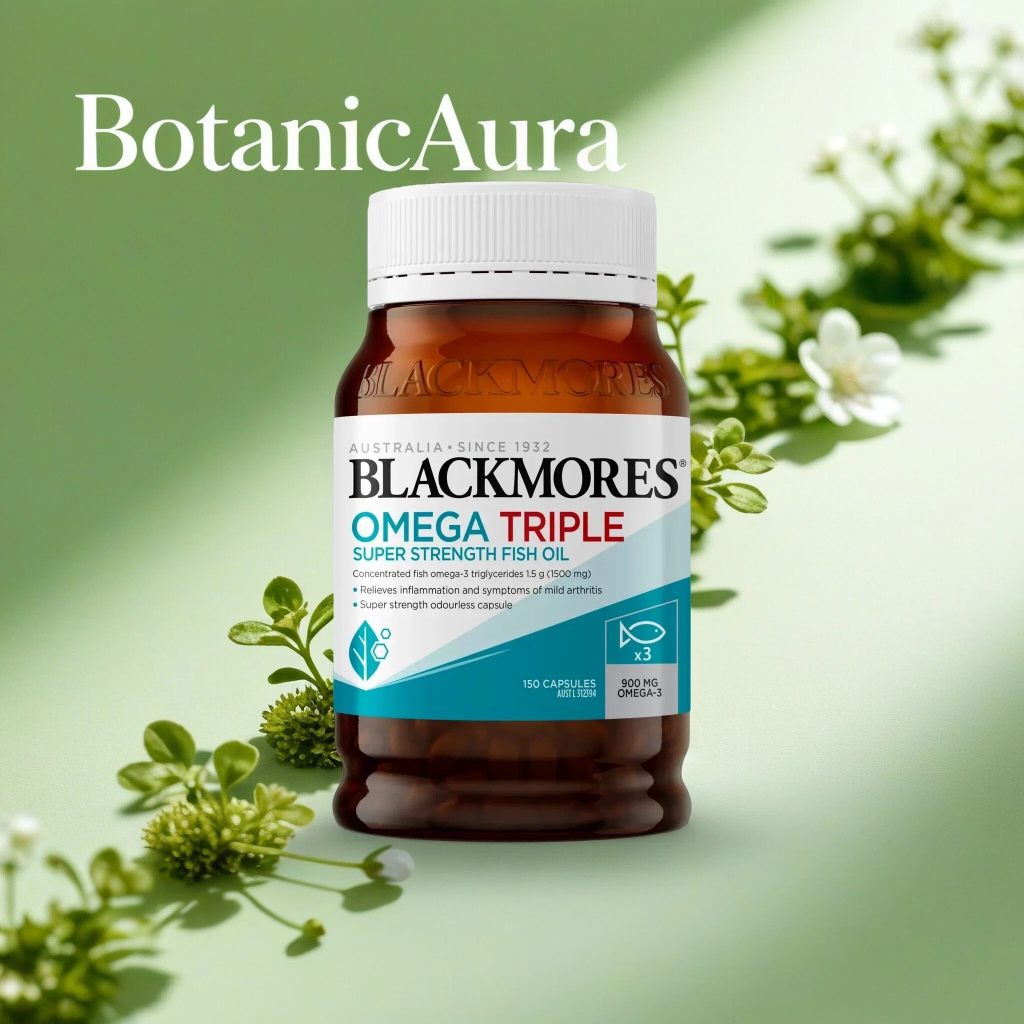 BLACKMORES สินค้าขายดีBlAckmores Odorless Fish Oil 150 แคปซูล Triple Strength Omega-3 สําหรับทั้งครอ
