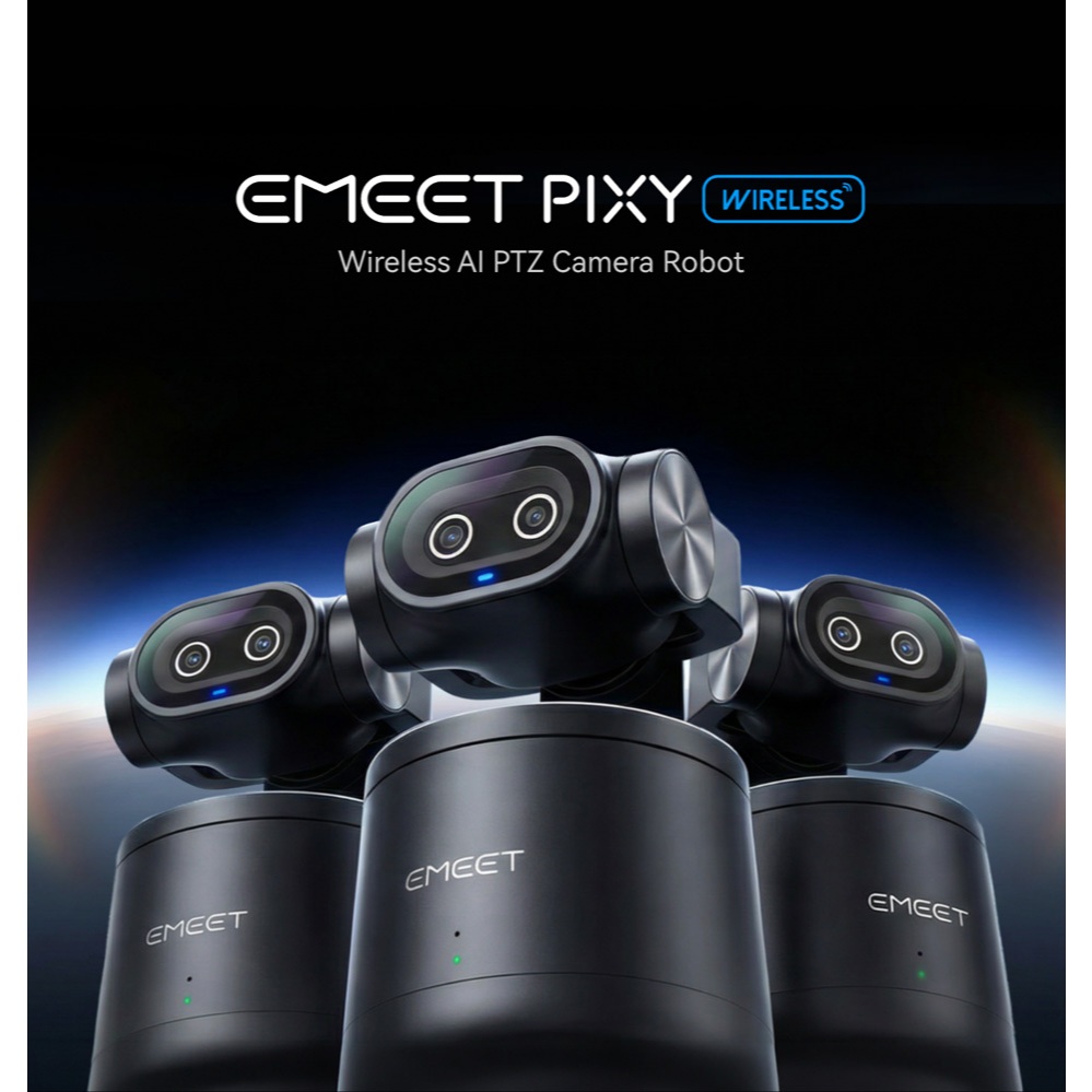 【คืนสินค้าได้โดยไม่ต้องระบุเหตุผลภายใน 15 วัน ติดตามอัตโนมัติโดย AI】EMEET PIXY wireless Ultra HD 4K 