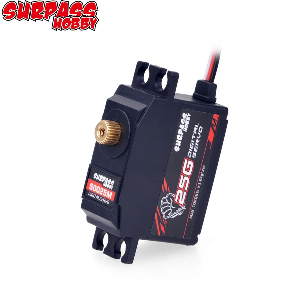 SURPASS HOBBY S0025M 25g เกียร์โลหะ Servo 3KG Digital Servo สําหรับ RC เครื่องบินหุ่นยนต์ 1/12 RC รถ